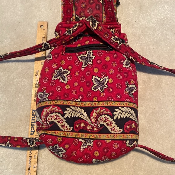 Vintage Vera Bradley Quilted “Red Coin” Backpack - Picture 2 of 7